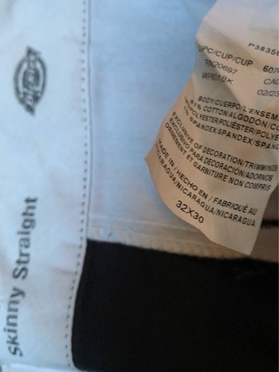 Dickies Skinny Straight Trousers