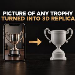 3D Replica of Any Trophy