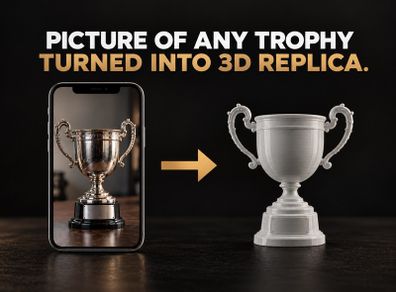3D Replica of Any Trophy