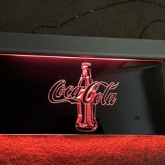 Coca Cola Lighted Plexiglass American Sign