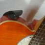 Richwood RE-130 Thinline Telecaster Electric Guitar - Amber Flame Top w/ P90 Pickups Image 3