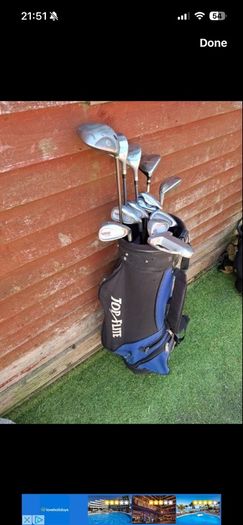 golf set with bag