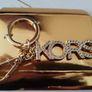 Michael Kors Gold Tone Logo Keychain Image 2