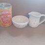 Dunbeacon pottery milk jug and sugar bowl Image 5