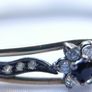Vintage 9Ct Yellow Gold Plated Ladies Gemset  Bracelet 6cm Wide As New Unworn 9,44g Image 10