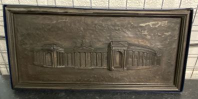 A COLD CAST wall PLAQUE depicting the Bank of Ireland Building on...wall plaque