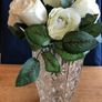 Vintage Heavy Tall Glass Vase Image 2