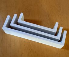 3 Set U-Shape Floating Wall Shelf