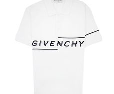 Givenchy Broken Logo Polo Shirt White