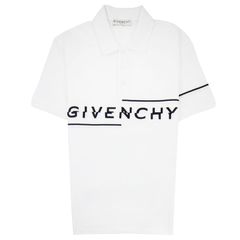 Givenchy Broken Logo Polo Shirt White