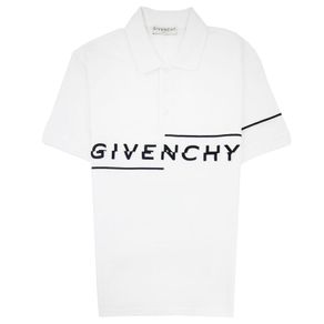Givenchy Broken Logo Polo Shirt White