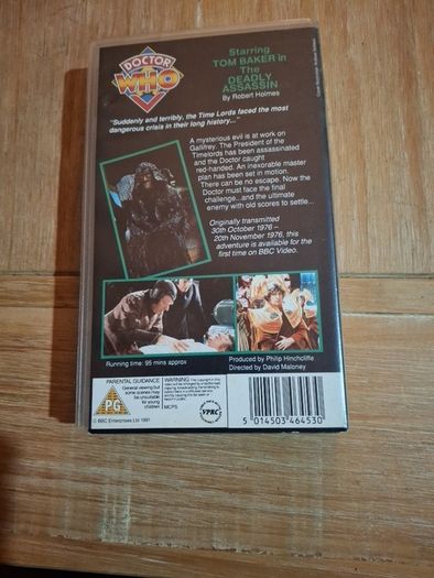 Doctor Who VHS The Deadly Assassin in very good condition