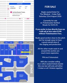 The Weeknd Croke Park Ticket