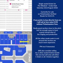 The Weeknd Croke Park Ticket