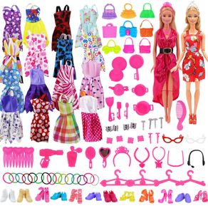Barbies Doll Clothes Evening Dress Accessories Suitable For 11.5inch Barbies Doll Cocktail Daily Casual Clothing Accessories