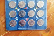 Frist Official Issue Of 1 Euro Coins