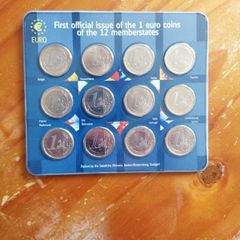 Frist Official Issue Of 1 Euro Coins