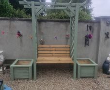 Painted Garden Arbour