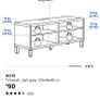 IKEA Besta TV bench, dark grey - 120x40x48 cm Image 4