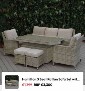 Garden furniture set