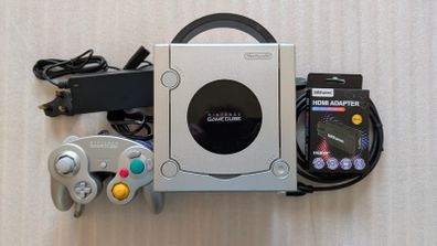 Nintendo Gamecube DOL-001 - Platinum Silver - Picoloader - 128GB