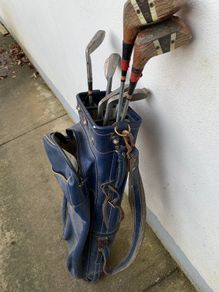 Golf bag and clubs