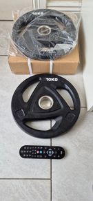 brand new 2x10kilo olympic weight plates .
