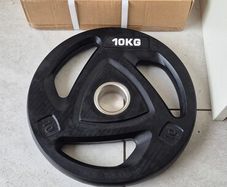 brand new 2x10kilo olympic weight plates .