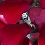 Antique Art Deco Diamond Solitaire Ring - 18ct white Gold & Platinum Image 5