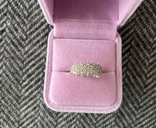 14 Carat Yellow Gold CZ Ring (Size P1/2)