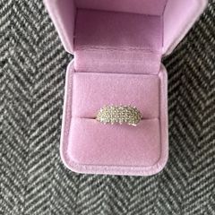 14 Carat Yellow Gold CZ Ring (Size P1/2)