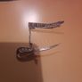 vintage sterling silver sword and sheath brooch Image 2