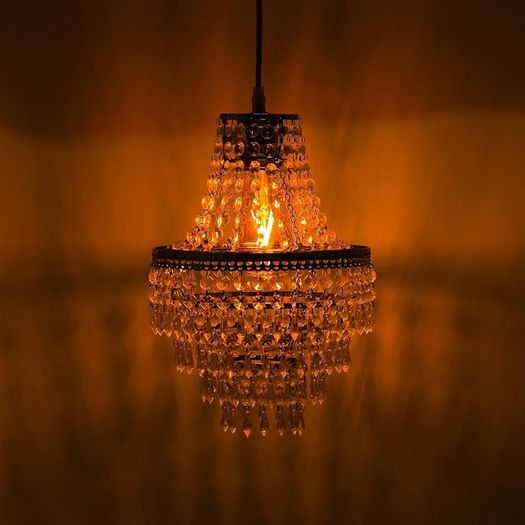 Acrylic Teardrop Pendant Light Shade Modern Chandelier Ceiling Light Shades for Living Room, Bedroom, Home, Office, Bar, Cafe - Decorative Lampshade