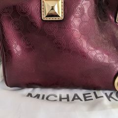 Michael, Michael Kors Maroon Tote Bag