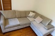 Light grey corner couch