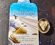 Travel Angel Worry Stone Angelstar With Lovely Envelope Unusual Gift New