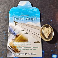 Travel Angel Worry Stone Angelstar With Lovely Envelope Unusual Gift New