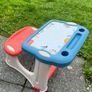 Smoby Magic Desk - Kids Drawing Activity Pupil Table & Bench Image 2