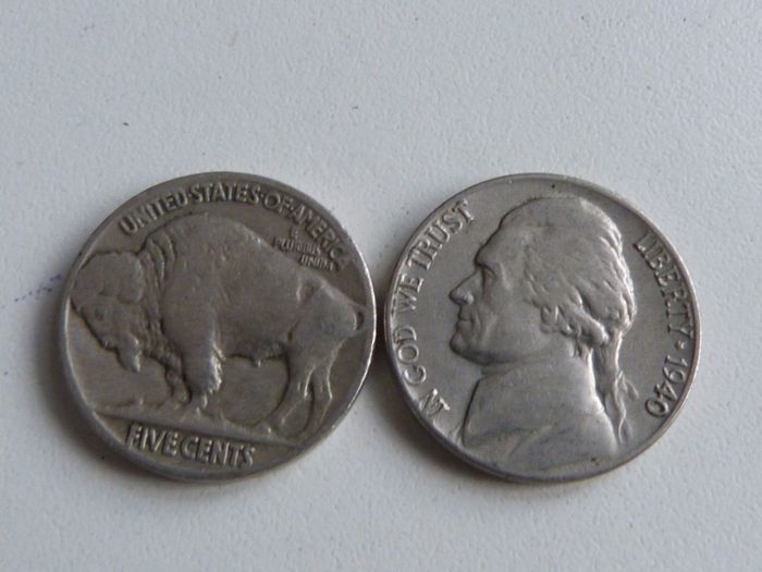 Pair of USA nickels