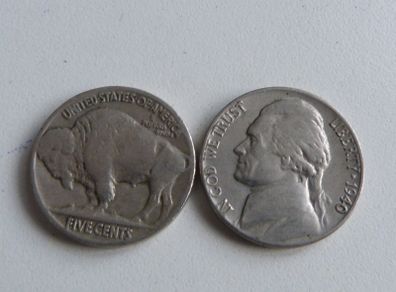 Pair of USA nickels