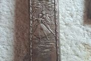 Edwardian silver hallmarked clothes brush.