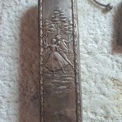 Edwardian silver hallmarked clothes brush.