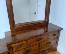 Chest of Drawers, 2 lockers and mirror