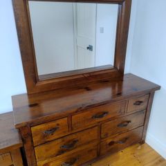 Chest of Drawers, 2 lockers and mirror