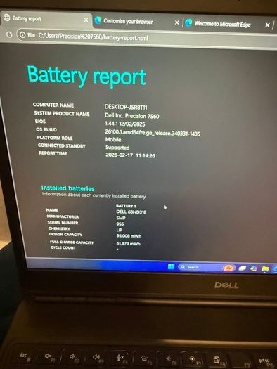 Dell Precision 7560 Laptop i7/64GB/2TBSSD/Nvidia/FHD