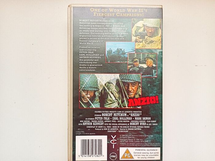 Anzio  Vintage War Movie  Vhs