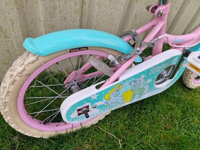 16" unicorn girls bike