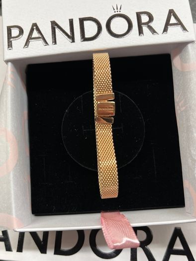Pandora Rose Gold Mesh Bracelet - Brand New