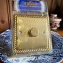 Vintage Brass Georgian Dimmer Switch Made in England Image 2