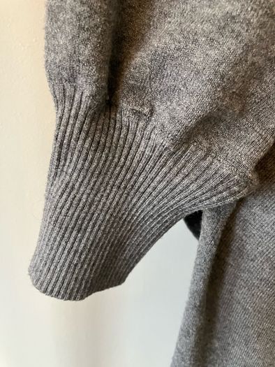 Grey Shawl with Fringe.